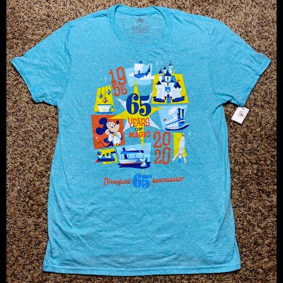 Disneyland 65th anniversary unisex shirt Sz M NWT - Picture 1 of 2